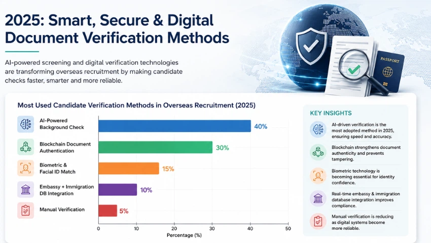 candidate verification methods overseas recruitment 2025