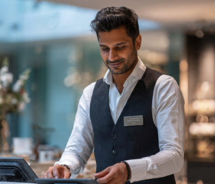 Hospitality worker restaurant Russia