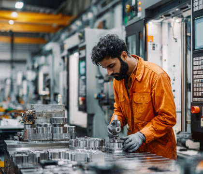 CNC manufacturing worker Russia